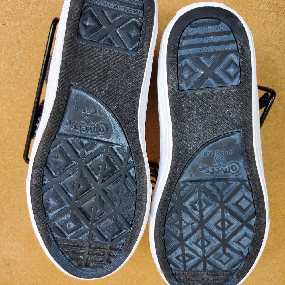 CONVERSE ALL STAR Metallic Silver Black Chuck Tayl